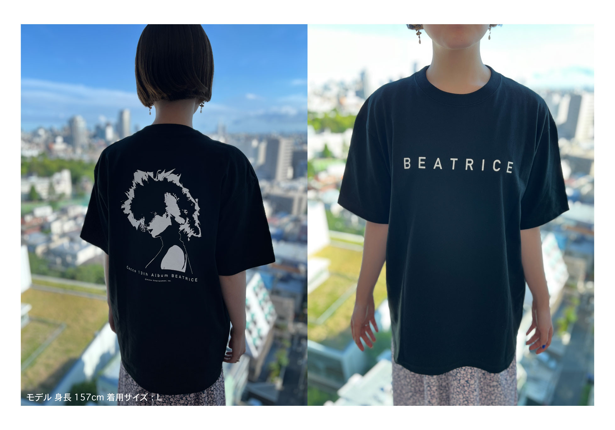 ビアトリス」 ロックTシャツ BLACK / サイズL | VICTOR ONLINE STORE
